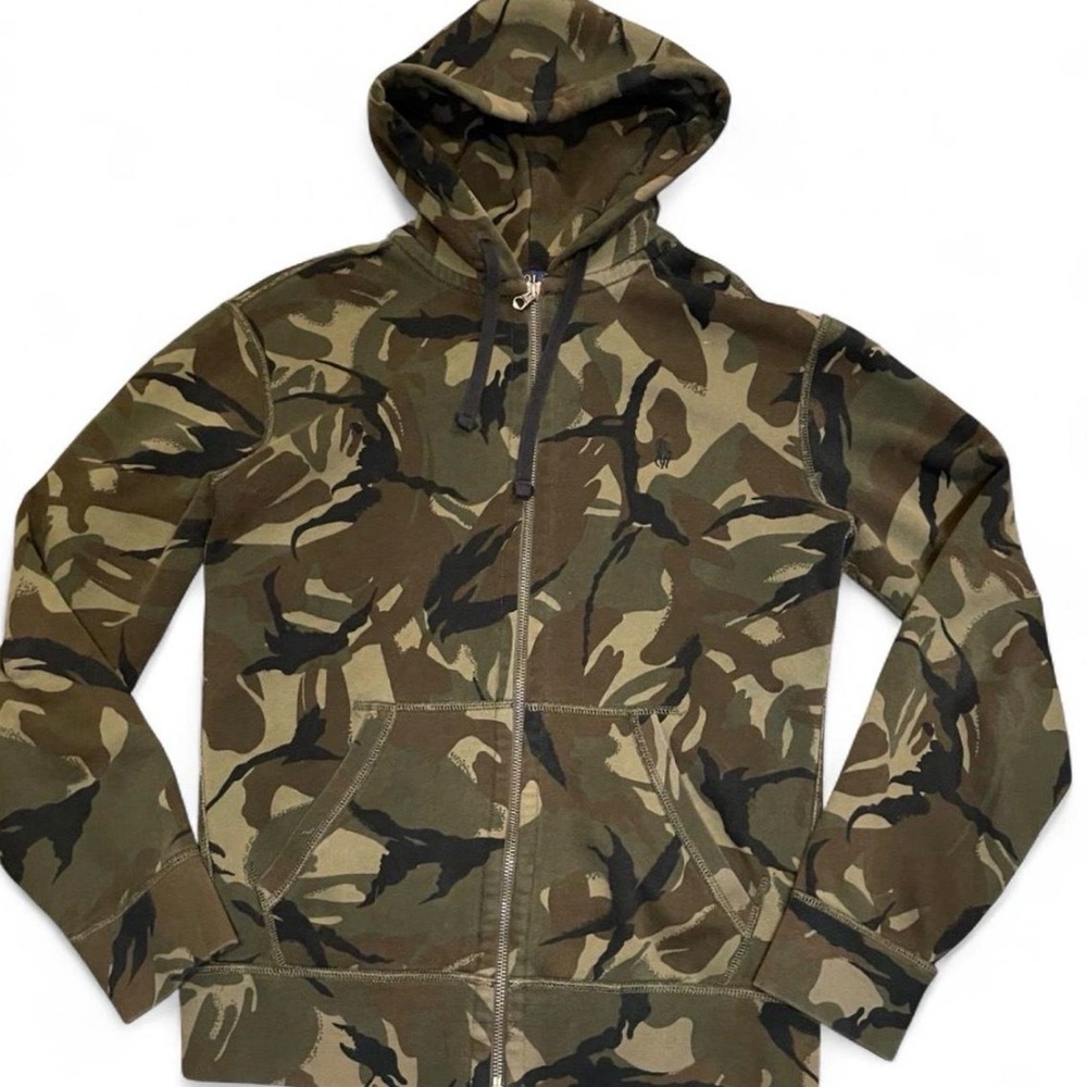 Polo Ralph Lauren Men's Camouflage Fleece Full-Zip Hoodie - Picture 2 of 5